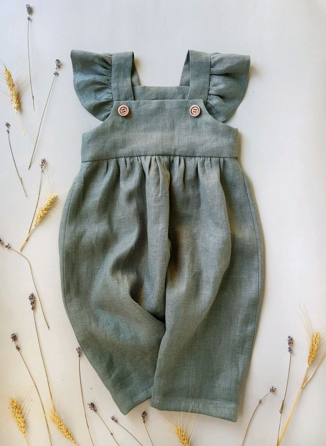 girls linen jumpsuit