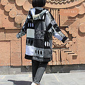 Одежда ручной работы. Ярмарка Мастеров - ручная работа Abrigo: mujer abrigo primavera otoño con capucha Panda. Handmade.