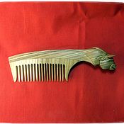 Сувениры и подарки handmade. Livemaster - original item Wooden Hair Comb BULL. Handmade.