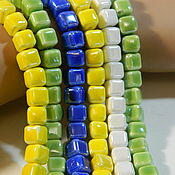 Материалы для творчества handmade. Livemaster - original item 15h17 mm - Ceramic Heart beads. pcs. Handmade.