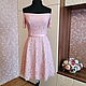 Lace dress-soft pink color. Dresses. Alisia_dress. Online shopping on My Livemaster.  Фото №2