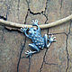 Pendant 'Frog' silver, bronze with gilding. Pendants. Urbanstyle. Online shopping on My Livemaster.  Фото №2
