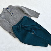 Одежда детская handmade. Livemaster - original item Sets of clothes for kids: jumper and pants. Merino 100%. Handmade.