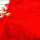 *Плюш для Тедди СССР красно-оранжевый-2  (50 х 40 см) 1960-е. Ткани. All-for-Teddy. Ярмарка Мастеров.  Фото №5