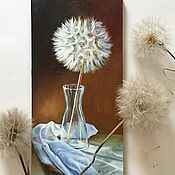 Картины и панно handmade. Livemaster - original item Oil painting Dandelion. Handmade.