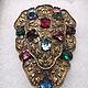 Order Vintage dress clip with colored stones. Antiki777. Livemaster. . Vintage brooches Фото №3