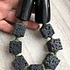 ДАЛМАТИН - бусы с яшмой, лавой и рогом. Бусы. STONES Etc.. Ярмарка Мастеров.  Фото №5