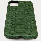 Сумки и аксессуары handmade. Livemaster - original item Case cover, for Apple iPhone 11 Pro Max phone, made of python skin. Handmade.