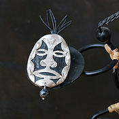 Украшения handmade. Livemaster - original item Afro brooch made of wood and metal 