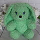 Mint Bunny. Knitted toy gift. Stuffed Toys. elenka12. Online shopping on My Livemaster.  Фото №2