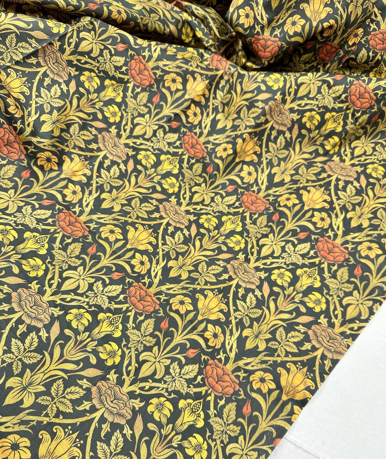 Хлопок Уильям Моррис в интернет-магазине на Ярмарке Мастеров | Ткани ...