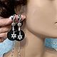Серьги длинные вечерние. Серьги классические. Elena Moonlight Jewelry. Ярмарка Мастеров.  Фото №7
