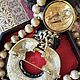Set of brooch, St. John clips, Napier beads ' Black gold». Vintage jewelry sets. anna-soloveva-3. My Livemaster. Фото №6