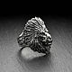 Заказать Кольцо Лев Вождь. AlexFox Jewelry. Ярмарка Мастеров. . Кольца Фото №3