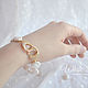 Baroque pearl bracelets, heart lock. Bead bracelet. White Book. Online shopping on My Livemaster.  Фото №2