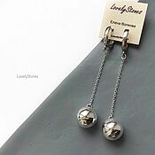 Украшения handmade. Livemaster - original item Long dangling chain earrings-very stylish. Handmade.