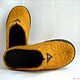 Order Men's felted sneakers with leather trim. Zhanna. Livemaster. . Slippers Фото №3