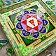  Гаятри янтра богине Сарасвати на стекле 22х22 см. Янтра. ZorkaVenera (Татьяна). Ярмарка Мастеров.  Фото №6