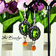 Order Set of earrings and necklace ' Bright moments'. Author studio Kamelya - Polina. Livemaster. . Jewelry Sets Фото №3