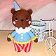 Необычный вязаный Цирковой Мишка, Амигуруми куклы и игрушки, Каневская,  Фото №1