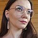 Серьги ИКАТ из полимерной глины. Серьги-пусеты. Мария Картавых. Интернет-магазин Ярмарка Мастеров.  Фото №2