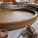 Круглый поднос из ясеня. Ø 30 см. Подносы. SDPWooD. Ярмарка Мастеров.  Фото №4