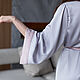 НАЛИЧИЕ Нежный двухцветный шелковый халат кимоно, пеньюар. Халаты. For Happy You. Ярмарка Мастеров.  Фото №5