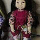 Кукла текстильная Лея. Шарнирная кукла. КуклаМарт (kuklamart) (florarossa). Ярмарка Мастеров.  Фото №5