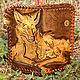 Leather women's wallet Happy foxes. Wallets. schwanzchen. Online shopping on My Livemaster.  Фото №2
