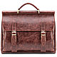 Leather briefcase Versailles (antique brown), Brief case, St. Petersburg,  Фото №1