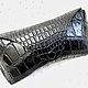 Eyeglass case made of genuine crocodile leather, in black!, Eyeglass case, St. Petersburg,  Фото №1