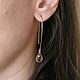 Order Grey earrings, long earrings as a gift, grey earrings. Irina Moro. Livemaster. . Earrings Фото №3