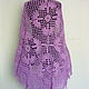 Knitted lilac shawl ' Lilac'. Shawls. vyazanaya6tu4ka. Online shopping on My Livemaster.  Фото №2