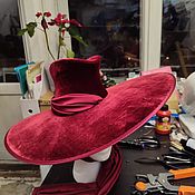 Аксессуары handmade. Livemaster - original item Hat made of natural velvet 