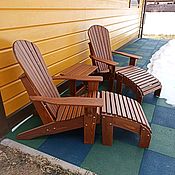 Садовое кресло Адирондак (лиственница, без покрытия)