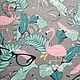 Order Fabric Satin China Cotton Moscow Flamingo pink. Tkani Lyaliny. Livemaster. . Fabric Фото №3