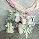 Интерьерная композиция «Воздушная»из искусственные цветов,нежные цветы, Композиции, Москва,  Фото №1