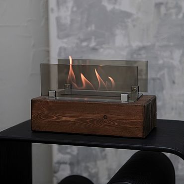 Камины ручной работы. Ярмарка Мастеров - ручная работа Биокамин настольный Brick "Мокко". Handmade.