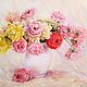 Order Oil painting still life with roses painting. Ирина Димчева. Livemaster. . Pictures Фото №3