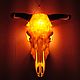 Череп большого быка с подсветкой. Маски интерьерные. Семен Белый       (Skulls Workshop). Интернет-магазин Ярмарка Мастеров.  Фото №2