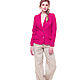 Lingonberry jacket made of 100% linen. Jackets. etnoart. My Livemaster. Фото №4