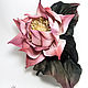 Brooch Lotus. Silk flowers, cloth flowers. Flowers. Dizani. Online shopping on My Livemaster.  Фото №2
