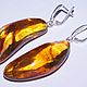 Banana earrings made of natural amber with inclusions. Earrings. podaro4ek22. My Livemaster. Фото №4
