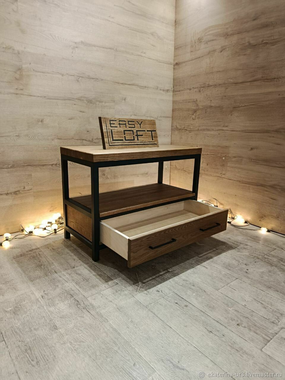 Тумба Лофт из дуба LOFT BOX B-032 на заказ в интернет-магазине Ярмарка ...