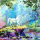 The painting 'the Legend of the Unicorn' (oil on canvas), Pictures, Voronezh,  Фото №1