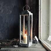 Для дома и интерьера handmade. Livemaster - original item Wooden shabby lantern. Candle holder tree shabby.. Handmade.