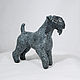Statue of Kerry-blue Terrier. Figurines. Elena Zaychenko - Lenzay Ceramics. My Livemaster. Фото №5