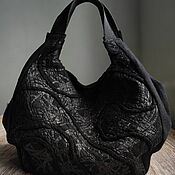 Сумки и аксессуары handmade. Livemaster - original item Linen bag with raffia decor. Handmade.