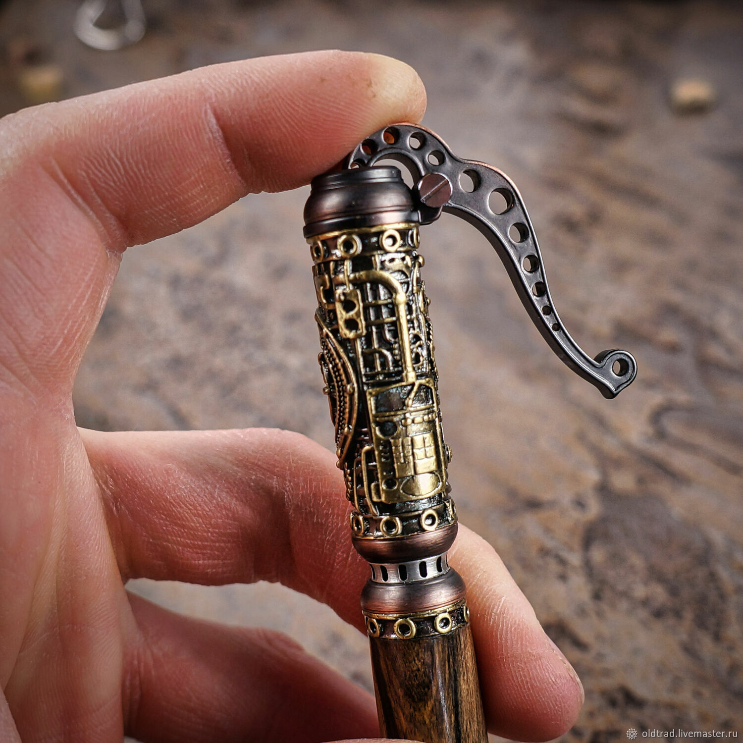 Ручка в стиле Стимпанк из Лунного эбена ручной работы в интернет ...