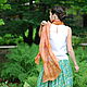 Scarf silk 'Peach' eco print pink elegant. Scarves. Artinflat - natural dyeing. My Livemaster. Фото №6
